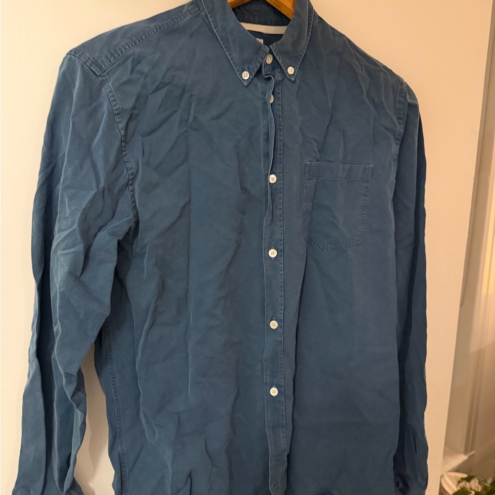 Norse Projects Casual Blue Button-Down Shirt